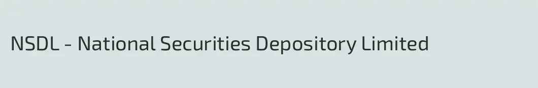 NSDL - National Securities Depository Limited
